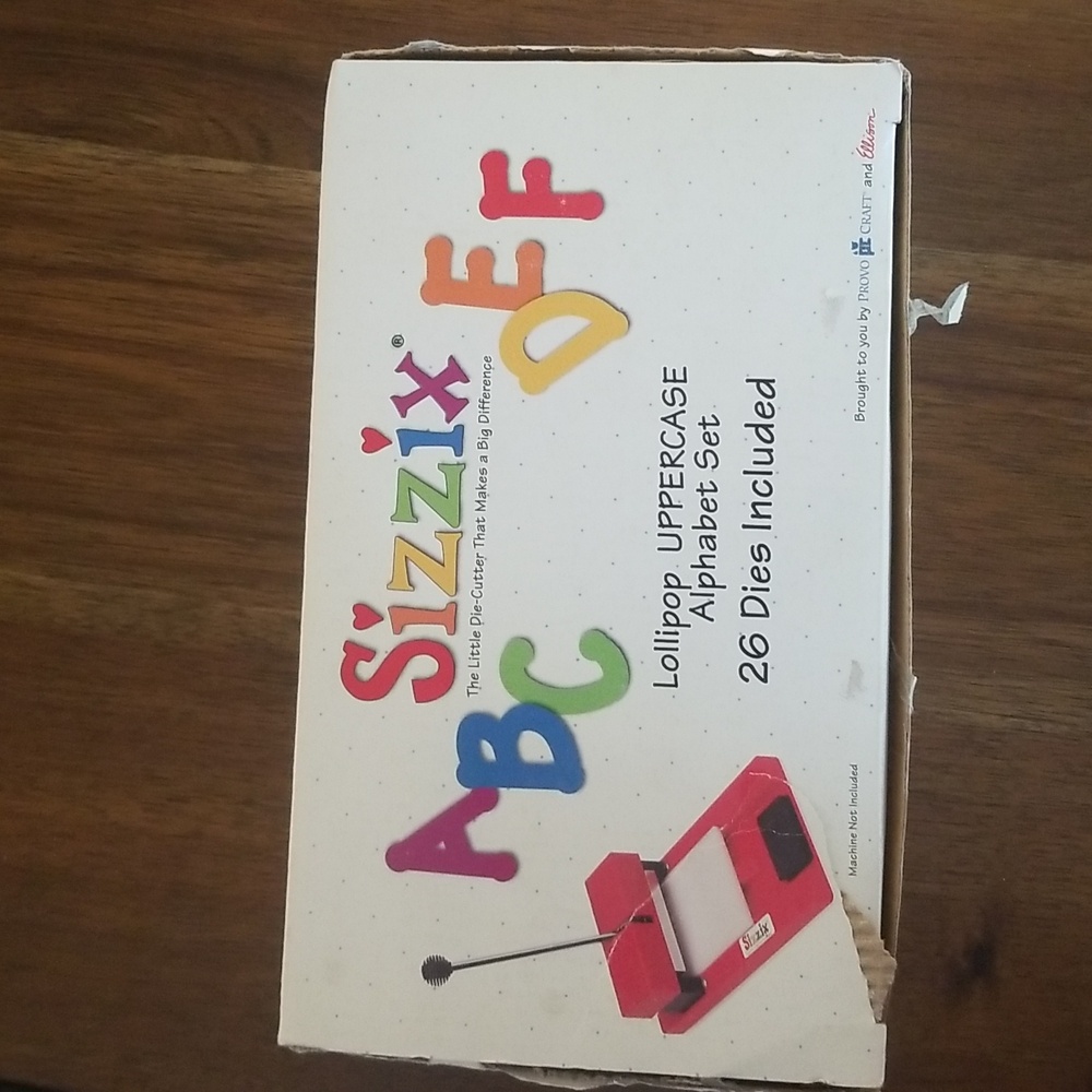 Sizzix Lollipop Uppercase Alphabet set
